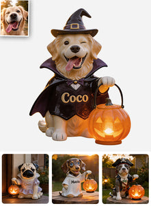 Fall Costume - Personalized Dog Solar Acrylic Light