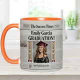 The Success Times - Personalized Graduation Accent Mug