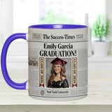 The Success Times - Personalized Graduation Accent Mug
