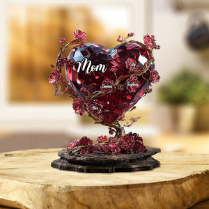 Best Mom Ever - Personalized Mother Custom Shaped Acrylic Plaque