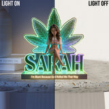 Custom Any Photo - Personalized Weed Acrylic LED Night Light