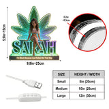 Custom Any Photo - Personalized Weed Acrylic LED Night Light