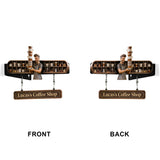 My Coffee Shop - Personalized Coffee Wooden Wall Mount Sign