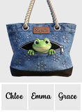 Love Frogs - Personalized Frog Beach Bag