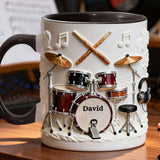 Awsome Drummer - Personalized Drummer Accent Mug & Coaster