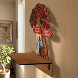 Everlasting Love - Personalized Couple Wooden Floating Shelf