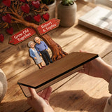 Everlasting Love - Personalized Couple Wooden Floating Shelf
