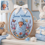 Beautiful Baby Gift - Personalized Newborn Custom Shaped Wood Sign