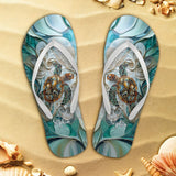 Turtle Lovers - Personalized Turtle Flip Flops