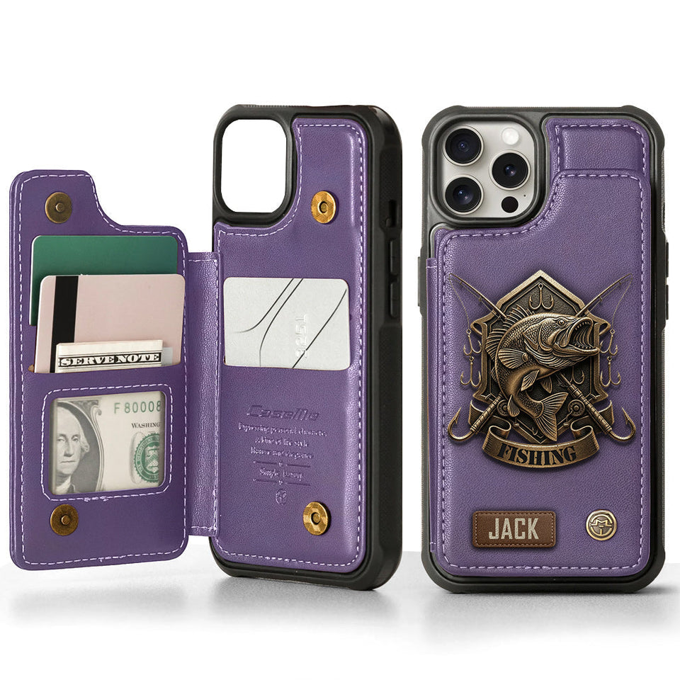 Fishing For Life - Personalized Fishing Wallet Phone Case