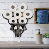 Funny Bathroom Decor - Your But* Napkins My Lord - Personalized Skull Toilet Paper Holder Rack