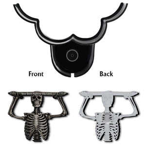 Funny Bathroom Decor - Your But* Napkins My Lord - Personalized Skull Toilet Paper Holder Rack