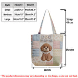 Dog Mama Gift Idea, Dog Lover Gift - Personalized Dog Quilted Tote Bag