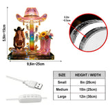 Rodeo Western Theme - Personalized Cowgirl Acrylic LED Night Light