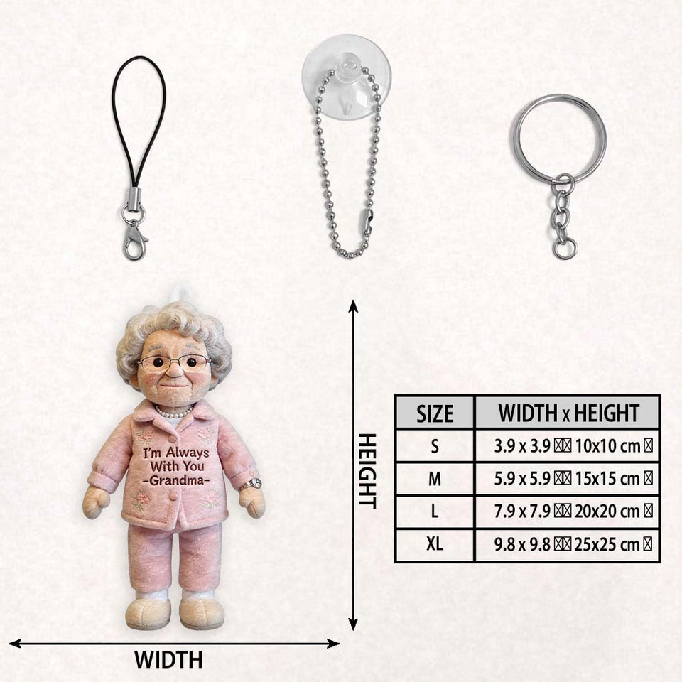 Always With You - Personalized Memorial Plush Keychain