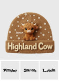 Cute Highland Cow - Personalized Highland Cow Beanie Hat