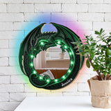 Amazing Dragon - Personalized Dragon Wall Mirror With LED Light