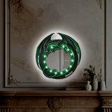 Amazing Dragon - Personalized Dragon Wall Mirror With LED Light