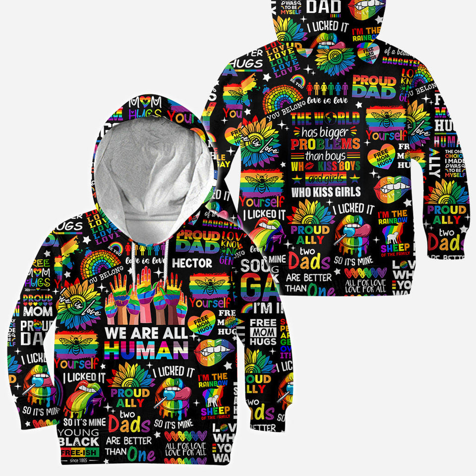 Human Rights Are Not Optional - Personalized LGBT Support All Over Shirt