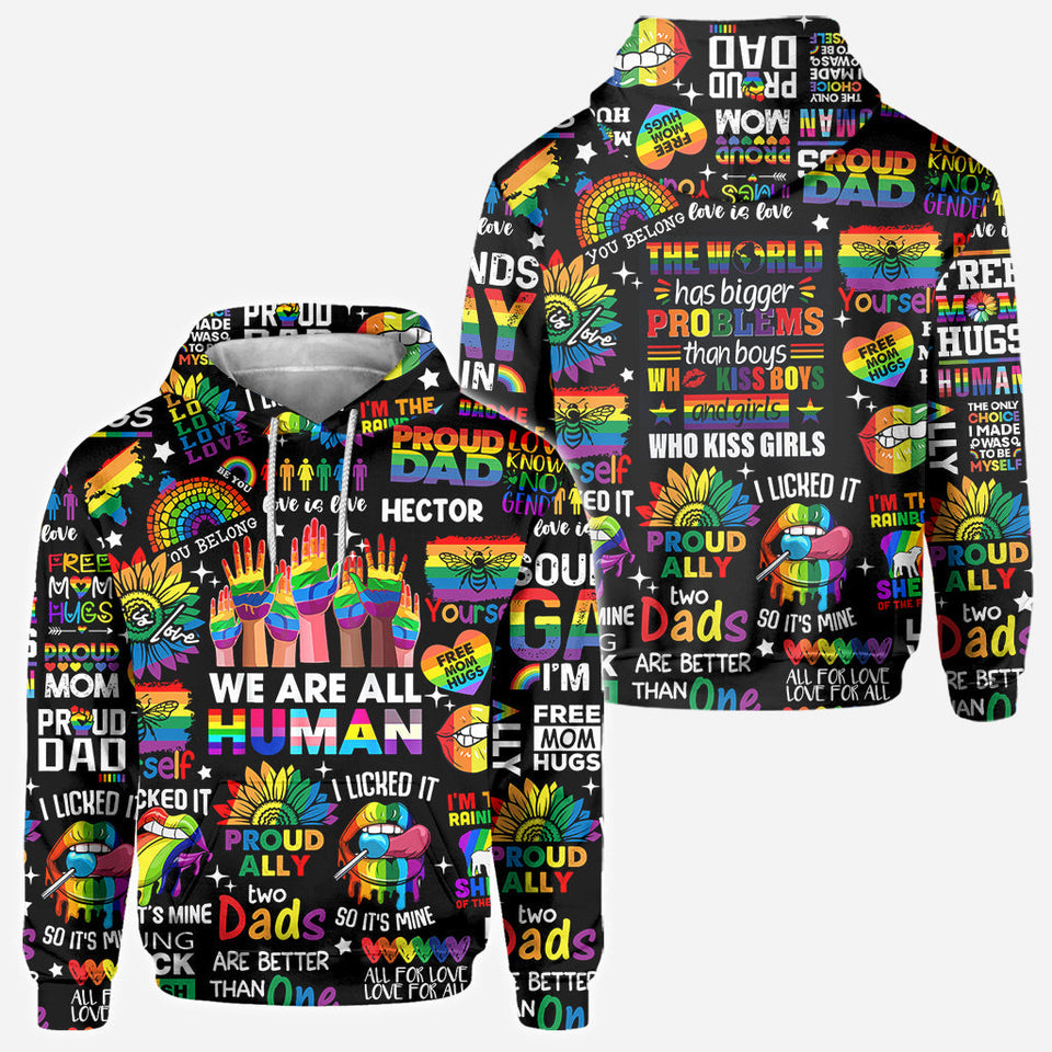 Human Rights Are Not Optional - Personalized LGBT Support All Over Shirt