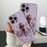 Custom Any Photo - Personalized Mother 3D Embossed Leather Phone Case
