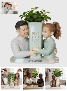 Father's Day Plan Pot - Gifts For Dad, Grandpa - Personalized Father Acrylic Pot