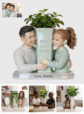 Father's Day Plan Pot - Gifts For Dad, Grandpa - Personalized Father Acrylic Pot