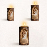 Faith Over Fear - Personalized Christian Custom Shape Wooden Candle Holder