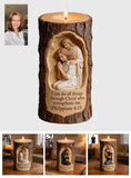 Faith Over Fear - Personalized Christian Custom Shape Wooden Candle Holder