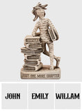 Just One More Chapter - Personalized Book Custom Shaped Wood Plaque