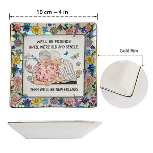 Bestie Gift Idea - Personalized Bestie Fully Printed Jewelry Dish