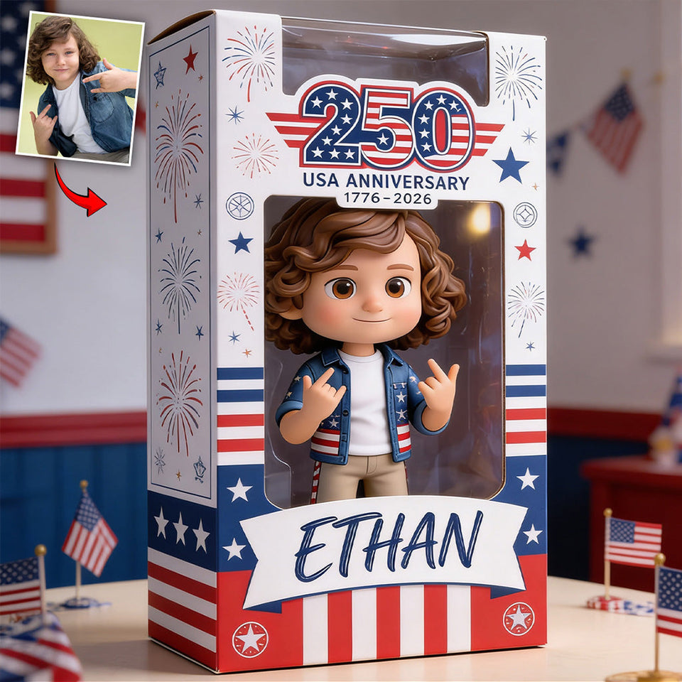 250 Anniversary - Personalized Kid Custom Shaped Acrylic Plaque