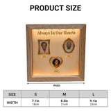 Forever In Our Hearts - Personalized Memorial Wooden Frame LED Light