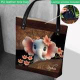 Love Elephant - Personalized Elephant Tote Bag