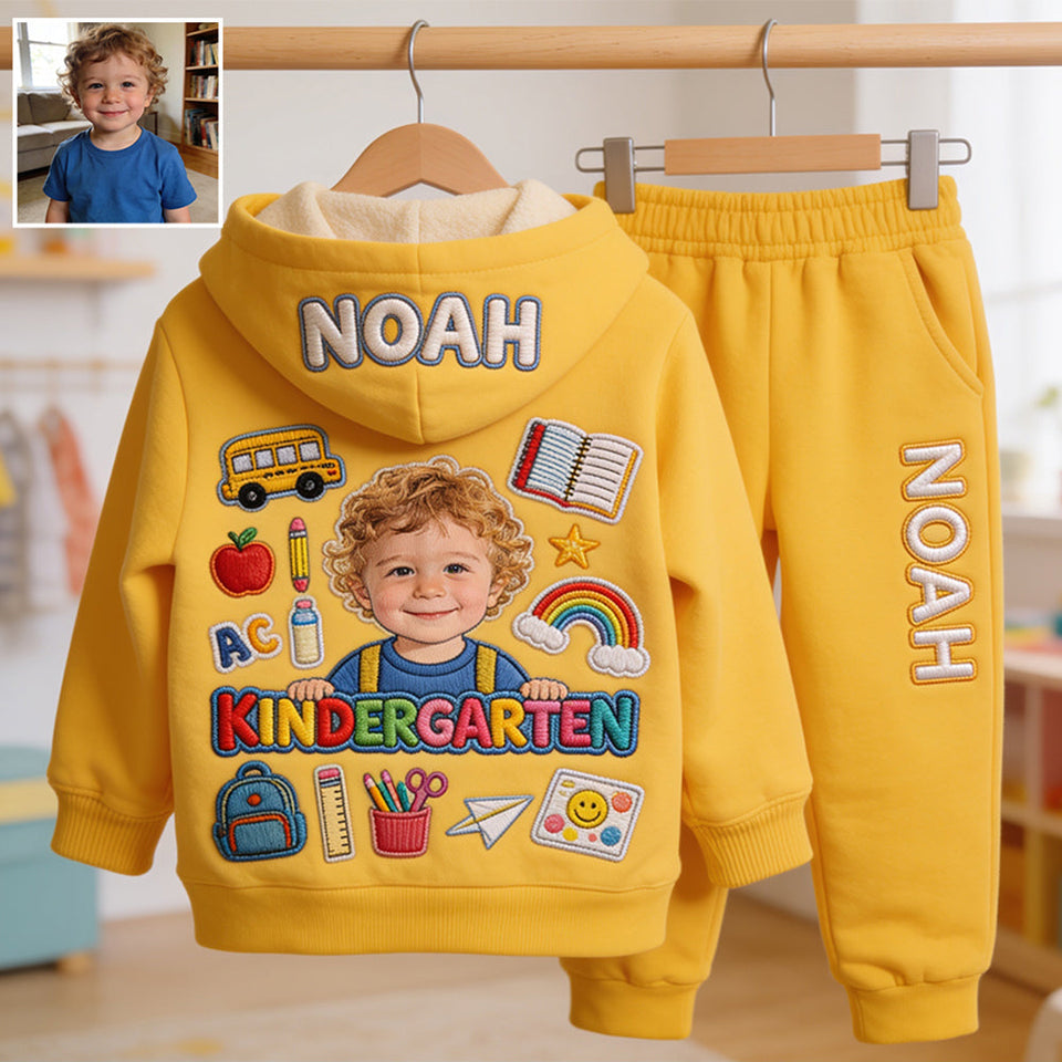 Back To School - Personalized Kid Kid Hoodie & Kid Jogger Sweatpants