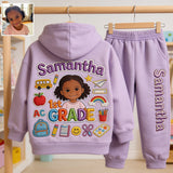 Back To School - Personalized Kid Kid Hoodie & Kid Jogger Sweatpants