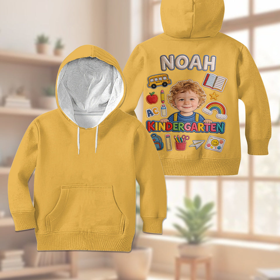 Back To School - Personalized Kid Kid Hoodie & Kid Jogger Sweatpants