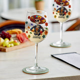 Happy Hispanic Heritage Month - Personalized Latina Women Wine Glass With Long Stem