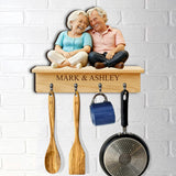Custom From Any Photo - Personalized Couple Custom Shaped Hanging Rack