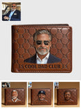 Custom Initial Monogram Gift For Father - Personalized Father Leather Wallet
