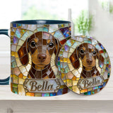 Love Dogs - Personalized Dog Accent Mug & Coaster