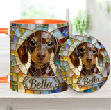 Love Dogs - Personalized Dog Accent Mug & Coaster