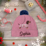 Faith Hope Love - Personalized Breast Cancer Awareness Beanie Hat