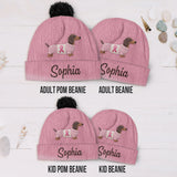 Faith Hope Love - Personalized Breast Cancer Awareness Beanie Hat