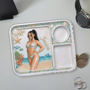 Beach Lover Jewelry Organizer - Personalized Sea Lover Catch-All Tray