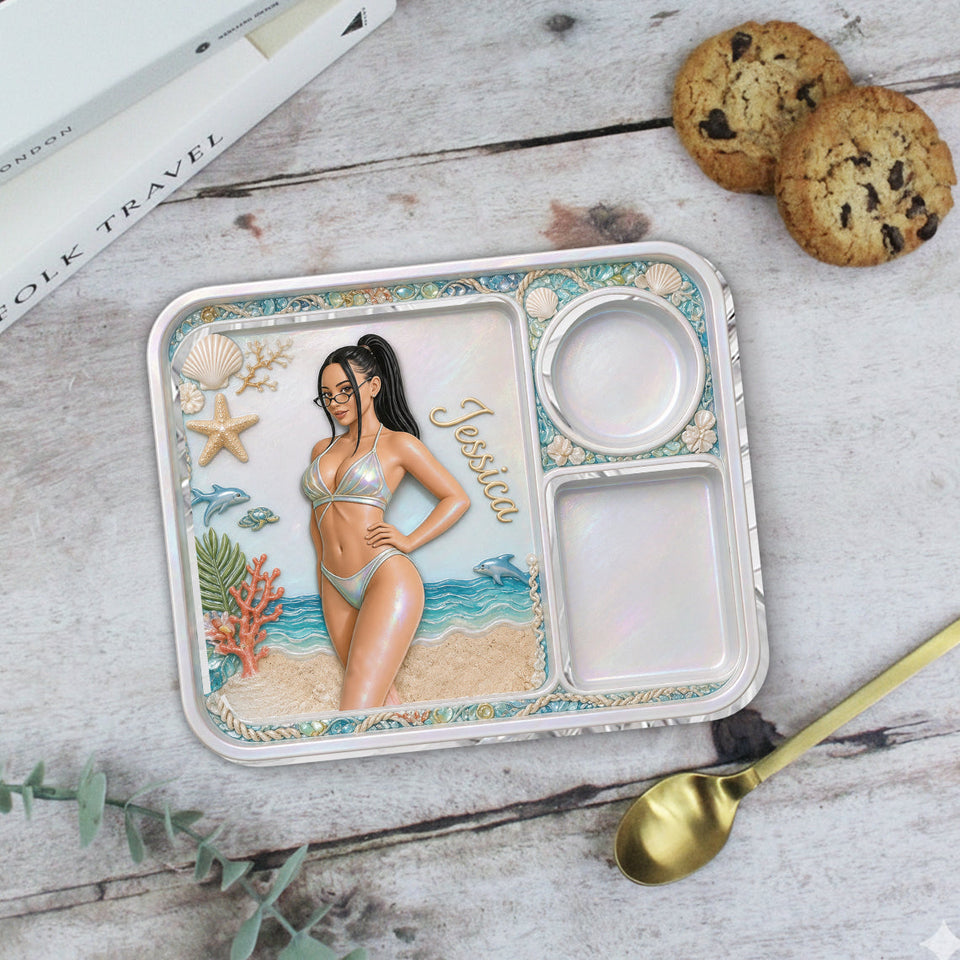 Beach Lover Jewelry Organizer - Personalized Sea Lover Catch-All Tray
