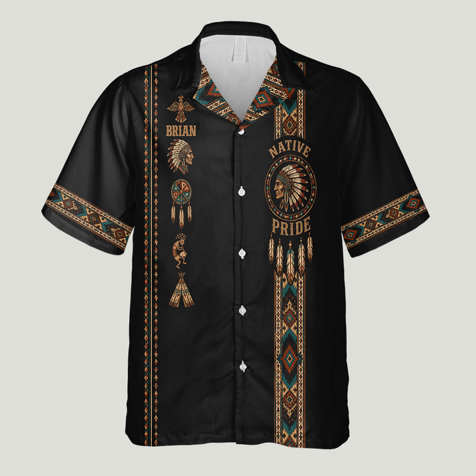 Proud Native - Personalized American Indian Hawaiian Shirt