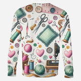 Just A Girl Who Loves Sewing - Personalized Sewing All Over Shirt