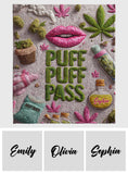 Puff Puff Pass - Personalized Weed Blanket
