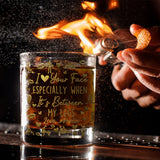 I Love You - Personalized Couple Whiskey Glass